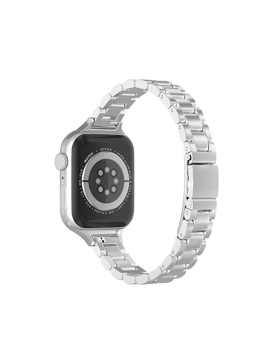 Sonique Classic Strap Stainless Steel Silver (Apple Watch (42/44/45/49MM) Sonique Classic)