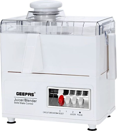 Geepas GSB2031 Multifunktionale Küchenmaschine 600W mit Schüsselkapazität 1,6lt und Mixerkrugkapazität Weiß