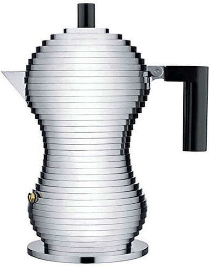 Alessi Pulcina MDL02/03 B Μπρίκι Espresso 3cups Ασημί
