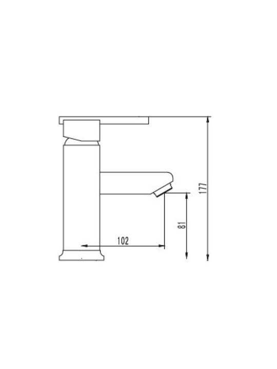 Karag Rubicon Baterie Bidet Argintiu