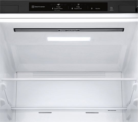 LG Fridge-Freezer 344lt NoFrost H186xW59.5xD68.2cm Black GBV3100DEP