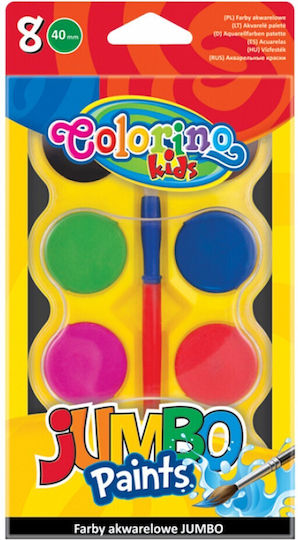 Colorino Сет Акварелни Бои 8 Цветни С Четка