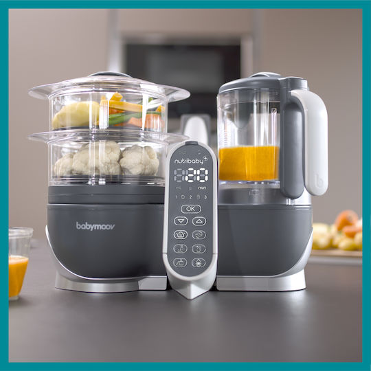 Babymoov Food Steamer with Blender with 2 Steaming Decks 2.2lt