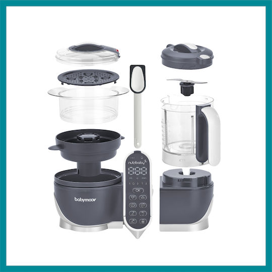 Babymoov Food Steamer with Blender with 2 Steaming Decks 2.2lt
