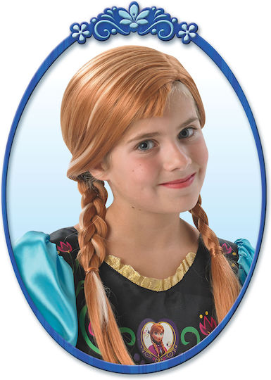 Frozen Αποκριάτικη Περούκα Ίσια Καστανή