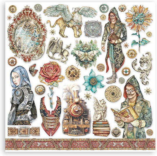 Stamperia Sir Vagabond Листа Scrapbooking 170гр/кв.м 10 листове 10бр