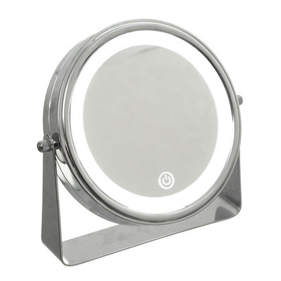 Spitishop Lighted Tabletop Makeup Mirror Silver