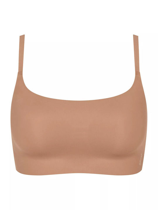 Women's Bra with Removable Padding Dark Beige