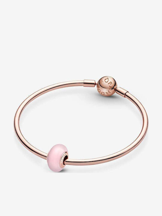 Pandora Charm with Pink Gold Plating Pink