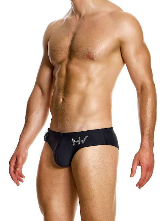 Modus Vivendi Herren Badehose Slip Μαύρο