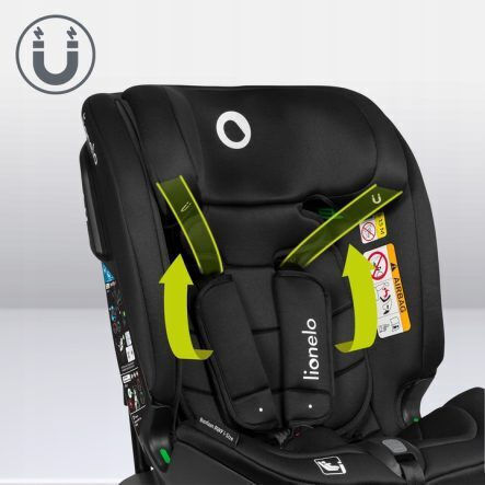 Lionelo Bastian Rwf Scaun Auto pentru Copii i-Size cu Isofix Carbon negru 0-36 kg