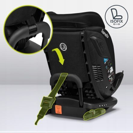 Lionelo Bastian Rwf Scaun Auto pentru Copii i-Size cu Isofix Carbon negru 0-36 kg
