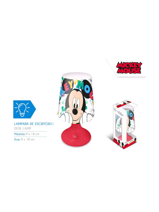 Disney Led Kids Portable Lamp Mickey Mini Multicolour 9x9x18εκ.