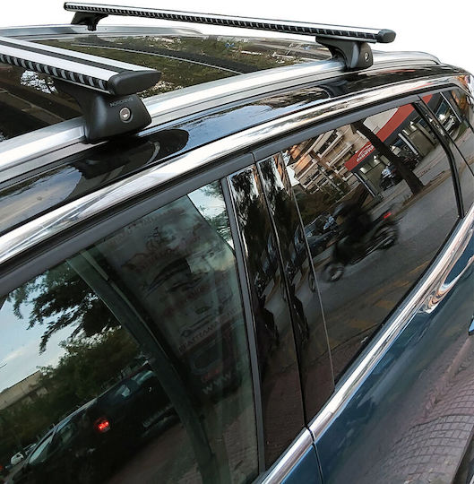 Nordrive Aluminum Car Roof Bars for Peugeot 3008 2020+ Set with Roof Rack Legs M.P3008.10