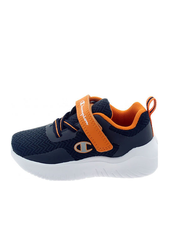 Softy Evolve Kids Sports Shoes Running with Hoop & Loop Closure Black