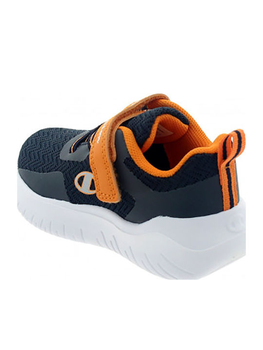 Softy Evolve Kids Sports Shoes Running with Hoop & Loop Closure Black