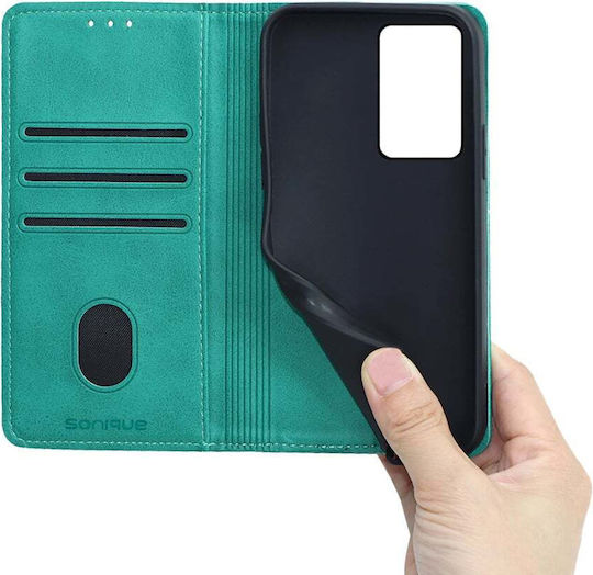 Sonique Wallet Δερματίνης / Πλαστικό / Σιλικόνης Τιρκουάζ (Poco F5 Pro)