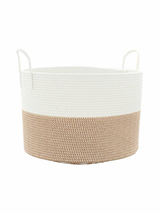 vidaXL Καλάθι Αποθήκευσης Υφασμάτινο Καφέ 51x51x33cm