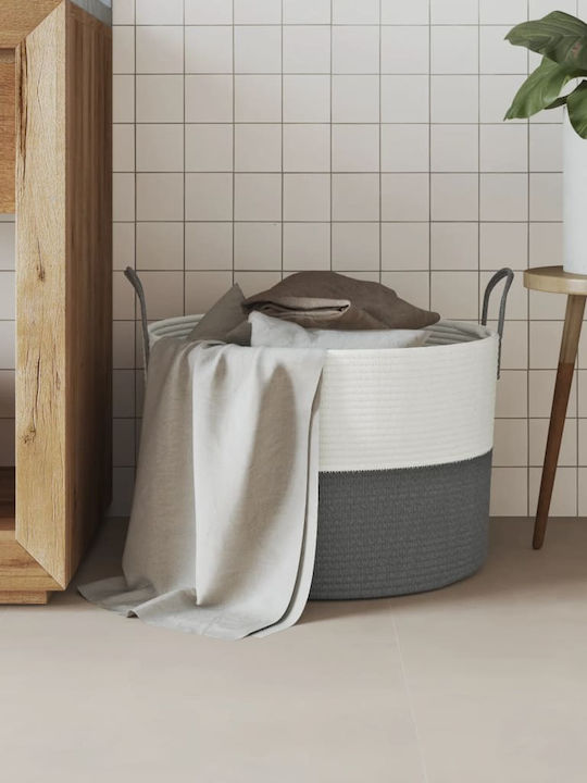 vidaXL Storage Basket Fabric Gray 51x51x33cm 1pcs