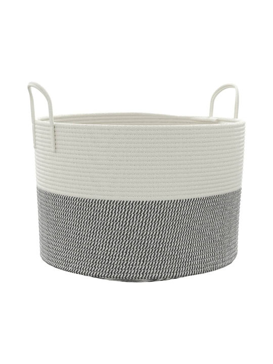 vidaXL Aufbewahrungskorb Stoff Gray 51x51x33cm 1Stück