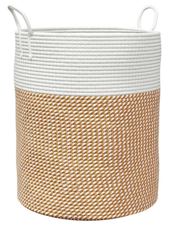 vidaXL Καλάθι Αποθήκευσης Υφασμάτινο Καφέ 38x38x46cm vidaXL Καλάθι Αποθήκευσης Υφασμάτινο Καφέ 38x38x46cm