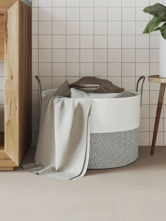 vidaXL Storage Basket Fabric Gray 51x51x33cm 1pcs