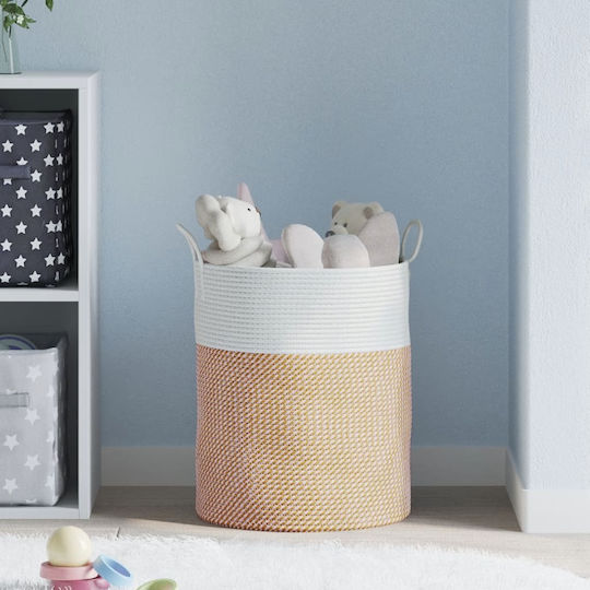 vidaXL Καλάθι Αποθήκευσης Υφασμάτινο Καφέ 38x38x46cm