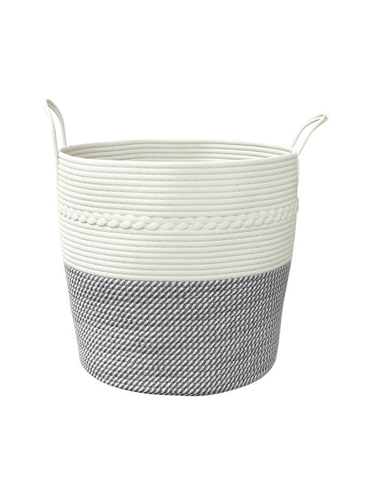 vidaXL Storage Basket Fabric Gray 43x43x38cm 1pcs