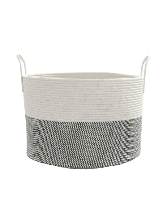vidaXL Storage Basket Fabric Gray 51x51x33cm 1pcs