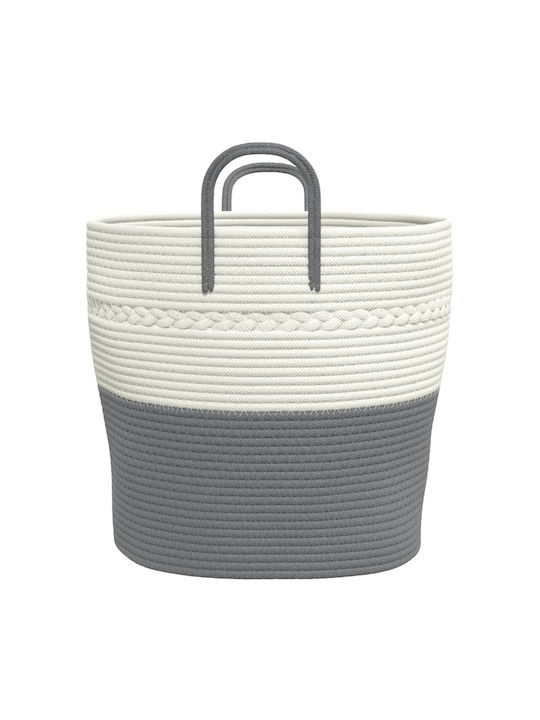 vidaXL Storage Basket Fabric Gray 43x43x38cm 1pcs
