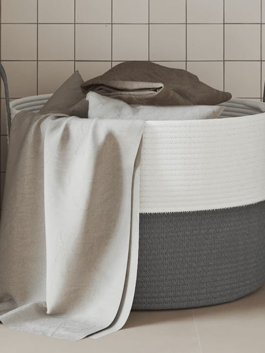 vidaXL Storage Basket Fabric Gray 51x51x33cm 1pcs