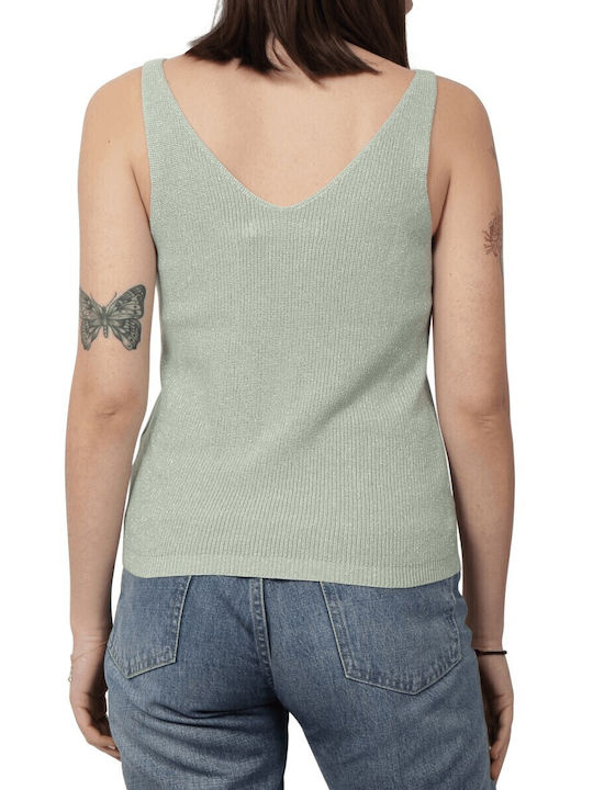 Women's Summer Top with Spaghetti Straps Green