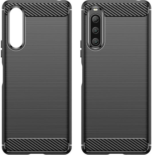 Back Cover Plastic / Silicon Negru (Xperia 10 V)