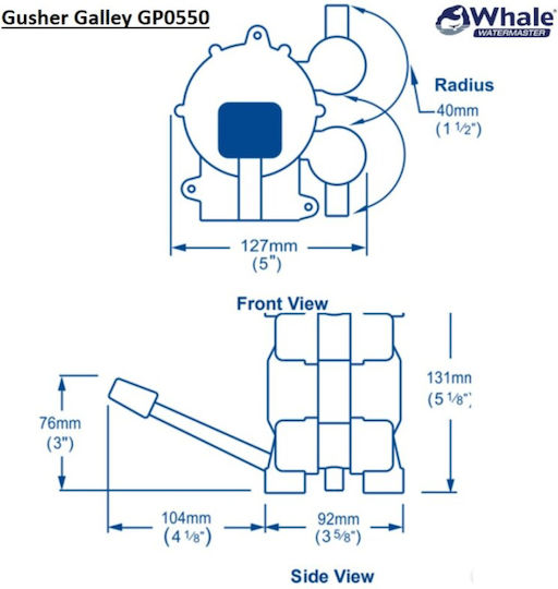 Whale Marine Boots Wasserpumpe Mk 3 Links