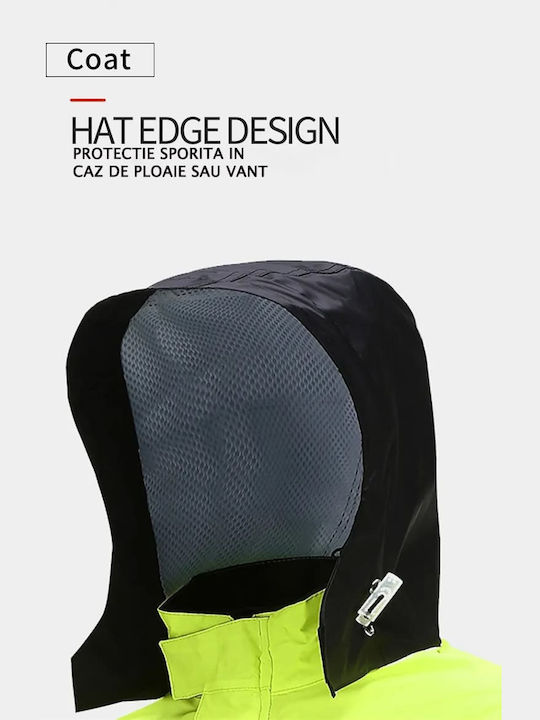 Motowolf Set impermeabil pentru pantaloni și jachetă de motocicletă pentru bărbați Green/Black