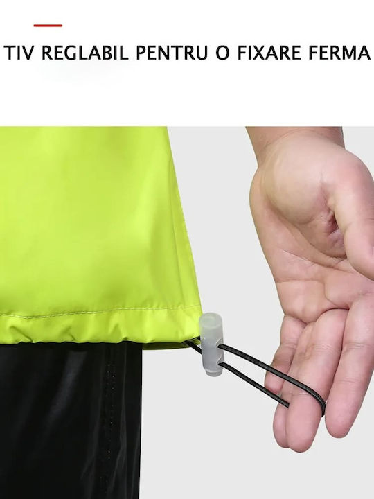 Motowolf Set impermeabil pentru pantaloni și jachetă de motocicletă pentru bărbați Green/Black