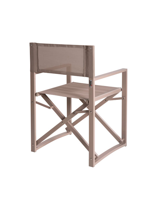 Director's Chair Aluminum Dupre Champagne 57x48.5x85cm