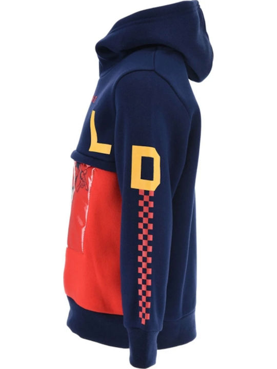 Kids Sweatshirt with Hood and Pockets Blue