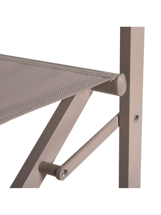 Scaun Director Aluminiu Șampanie 57x48.5x85cm