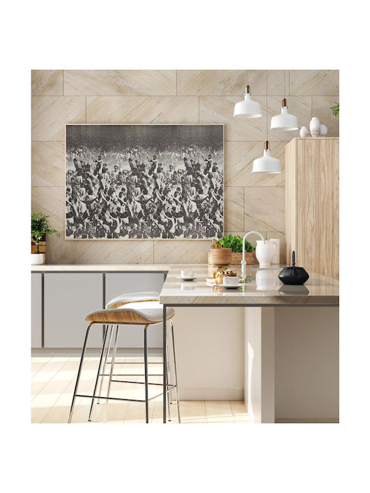 Horizontal Pattern Nude Heads Gemälde Stoff 150x100cm