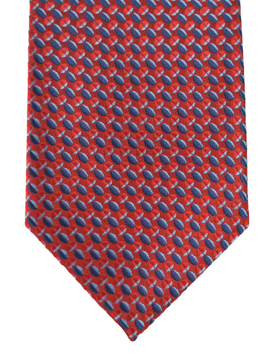 Pierre Cardin Men's Tie Silk Printed in Red Color