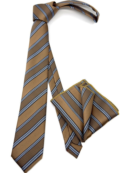 Legend Accessories Männer Krawatten Seide Mit Muster in Braun Farbe