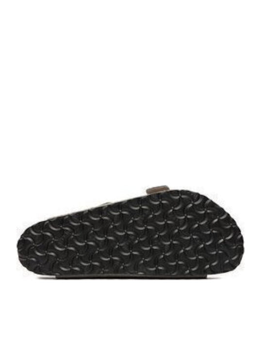 Arizona BS Leder Herrensandalen in Braun Farbe