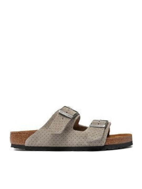 Arizona BS Leder Herrensandalen in Braun Farbe
