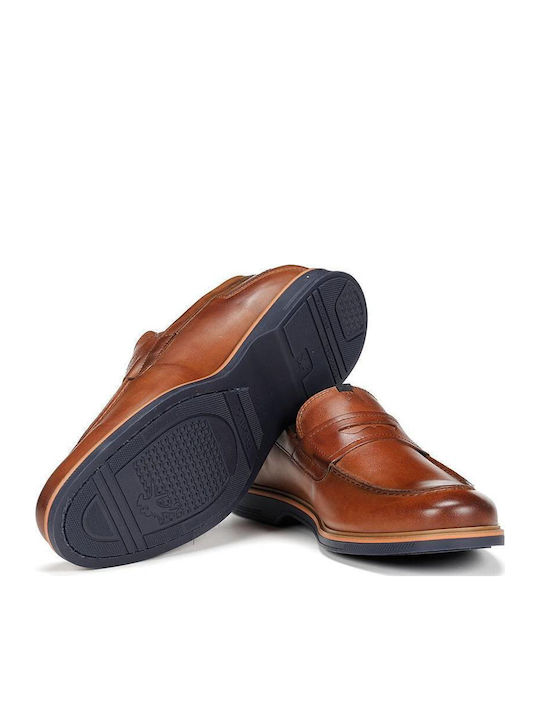 Δερμάτινα Ανδρικά Loafers σε Ταμπά Χρώμα