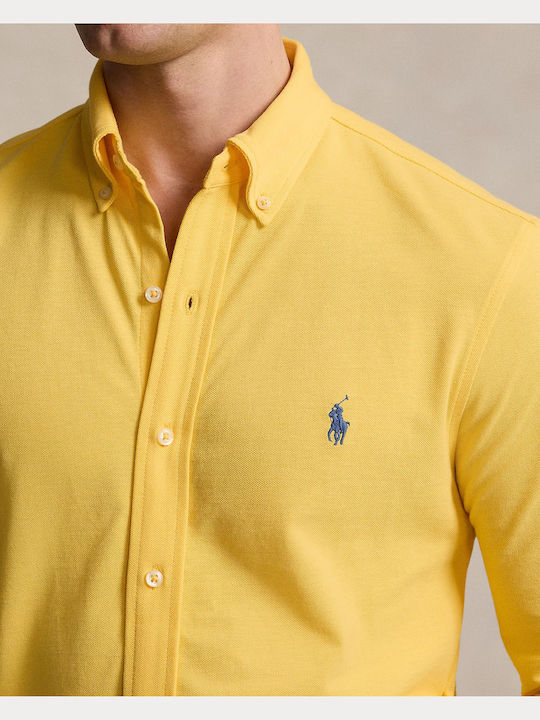 Long-sleeved Cotton Shirt Oasis Yellow