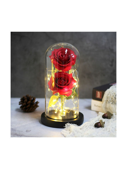 Eternal Rose Red 23cm with LED