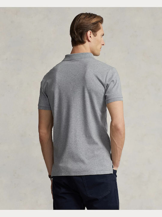 Polo Short Sleeve Blouse Steel Heather