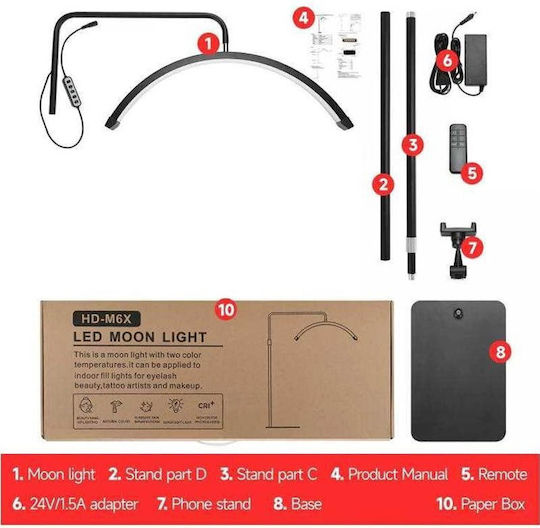 Moon Led Beleuchtungsbodenlampe Warmweißes Licht B95d4e188662