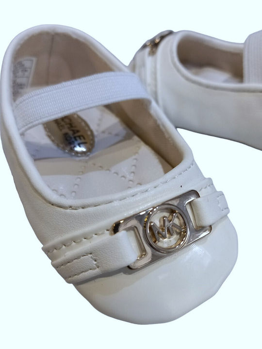 Michael Kors Βρεφικές Μπαλαρίνες Αγκαλιάς Λευκές
